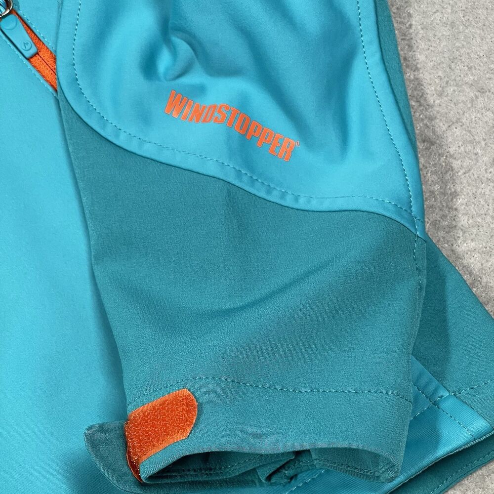 Marmot Jacket Women Large Blue Turquoise Leadville Gore Windstopper Shell Hiking - Picture 4 of 14